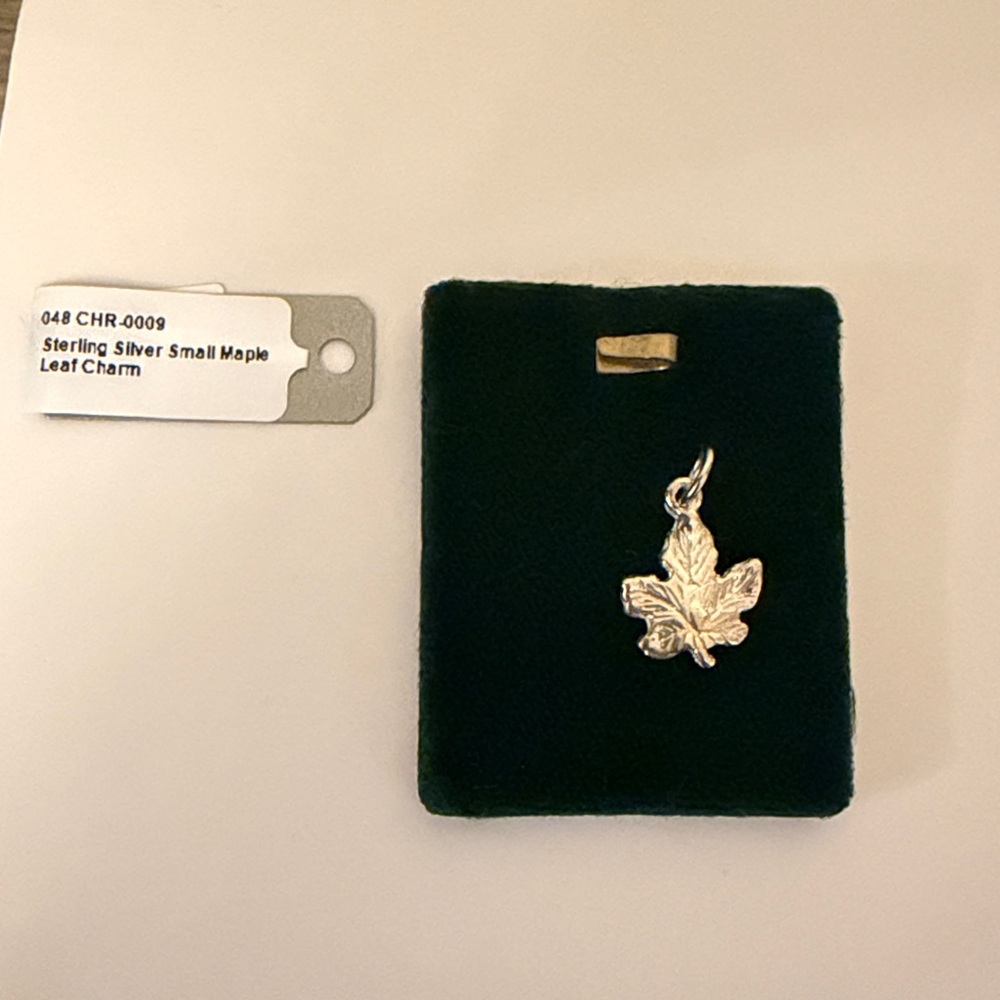 Sterling Silver Maple Leaf Charm Ferro Jewelers Stowe VT
